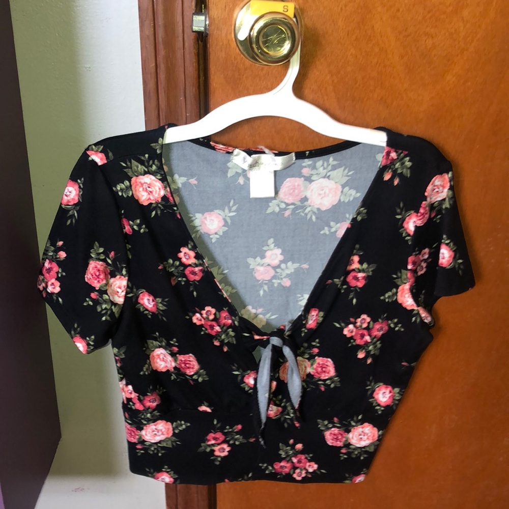 Floral crop top